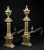Pair of Federal Brass Andirons