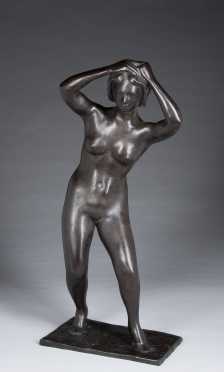 Kahlil George Gibran Nude Bronze
