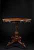 German Black Forrest Marquetry Inlaid and Carved Table
