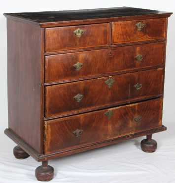 William and Mary Ball foot Chest