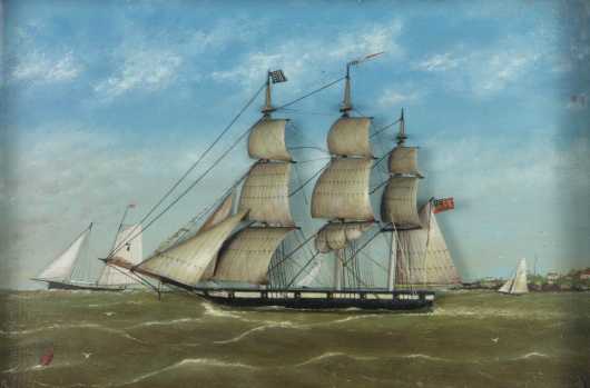 American Sailing Ship Diorama
