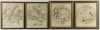 F.J. Huntington 1835 Set of 2 Astrological Maps and 2 Circumpolar Maps