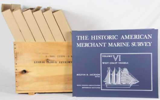 7 Volumes -"Historic American Merchant Marine Survey"