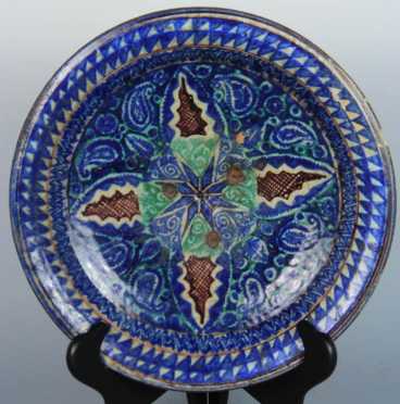 Antique Persian Pottery Plate