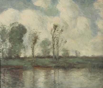 19th century Impressionistic Landscape