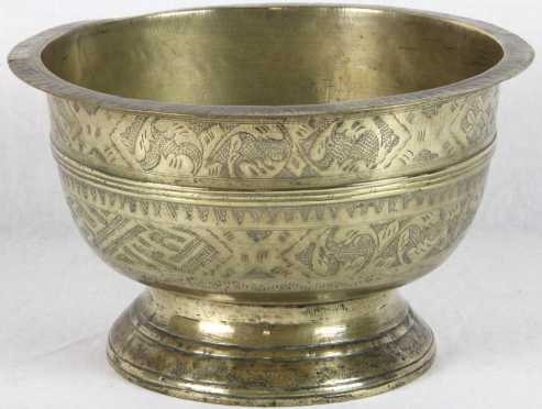 Dutch Colonial Brass Bowl