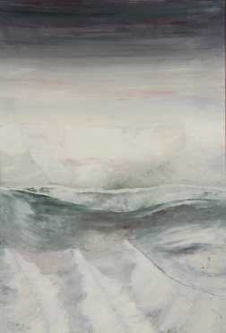 Pierre Rottet, oil on panel of a "Glacial #7," 