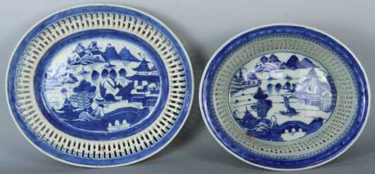 Canton Reticulated Basket and Tray