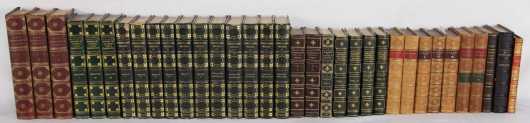 British Poets in fine and decorative leather bindings
