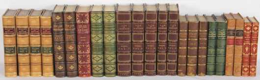 Miscellaneous essays, biography, letters in fine and decorative leather bindings