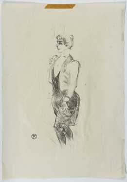 Toulouse Lautrec, print of a young woman girl