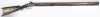 Ornately Decorated, Half Stock Percussion Cap Target Rifle with octagonal rifled barrel