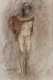 Richard Alan Schmid, acrylic on panel of a standing nude