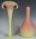 Two Burmese Glass Vases