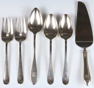 Six Pieces of Miscellaneous Sterling Serving Pieces