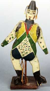 19th century painted Toy Jester