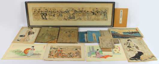 Lot of 14 Japanese Printed Items