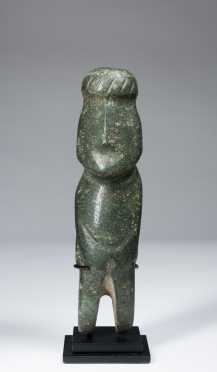 A  fine greenstone Mezcala figure, 200 BC - 250 AD