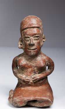 A Jalisco seated female figure, 300 AD