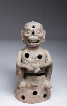 An exceptional Aztec incensario, 1300 - 1521 AD