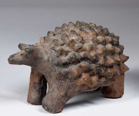 A Northern Nigerian ceramic shrine figure