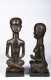 A fine and rare pare of Pende or Wongo figures