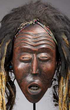 A superb Mbunda female mask