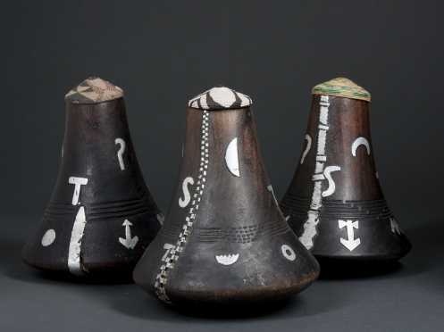 Three Hima milk pots