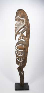 A fine Karawari hook figure, New Guinea