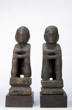 A Pair of Bulul figures, Philippines