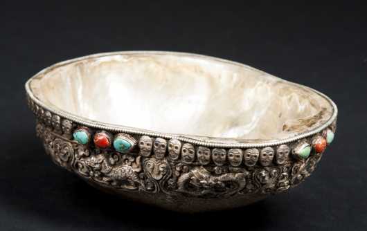 A Fine Tibetan Kapala Bowl