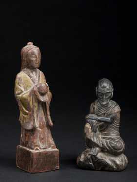 Two Japanese Wood Carvings