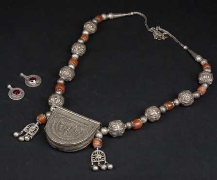 A Yemenite Necklace and Moroccan Earrings