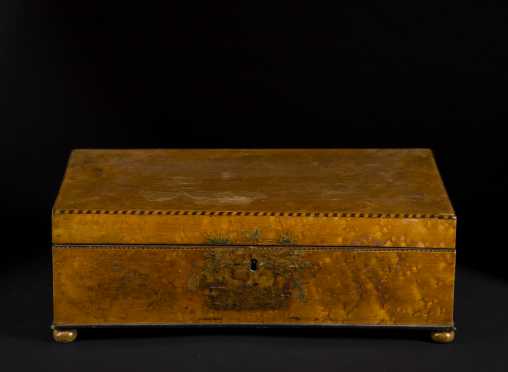 School Girl Decorated Valuables Box, 1817