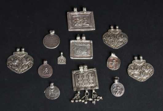 A Lot of Indian Silver Pendants