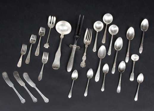 Lot of mostly Sterling Flatware and Servers
