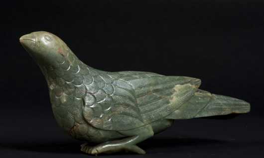 Chinese Carved Hard stone Bird