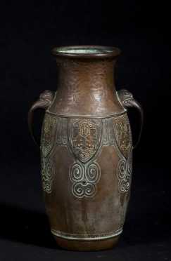 Chinese Copper Decorated Vase