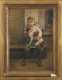 Michele Falanga  painting of a young boy with his dog