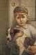 Michele Falanga  painting of a young boy with his dog
