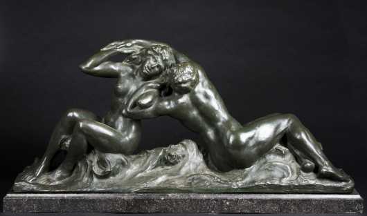Victor de Haen Bronze of, "Lovers"