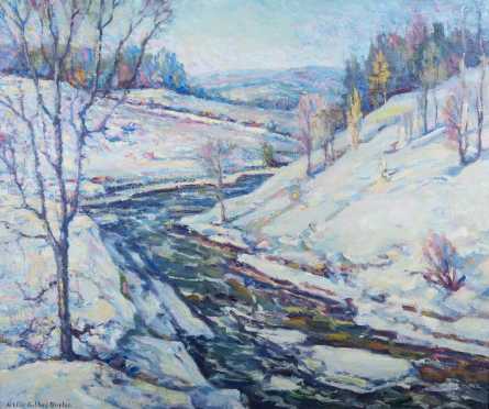 Arthur Gibbes Burton winter landscape