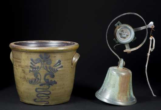 Stoneware and Brass Bell
