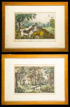 Currier and Ives Hunting Prints