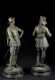 Victorian Spelter Pair of French Figures of 2 Musketeers
