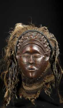 A lovely Mbunda female mask