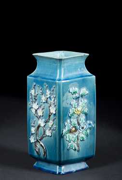 Chinese Diamond Shaped Vase