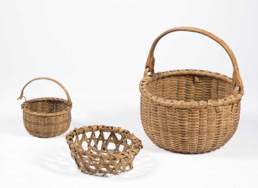 Three Early American Baskets