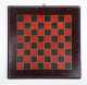 Black and Red Painted Checker Board