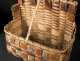 Maine Native American Decorated Wall Basket